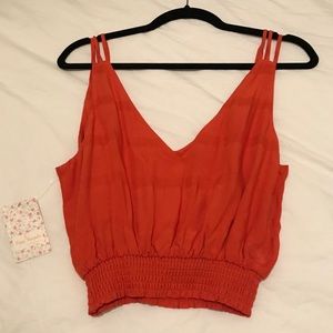 Orange Free People crop top/tank top